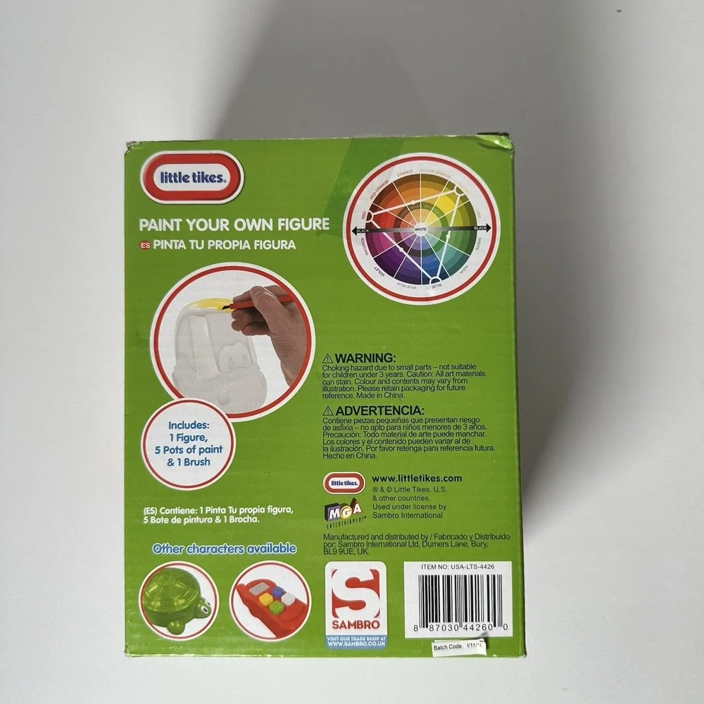 Little Tikes Paint Your Own Figure‎ Cozy Coupe Red Yellow Car Craft Kit New